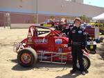 Jake Swanson and his #05 Honda Powered Midget